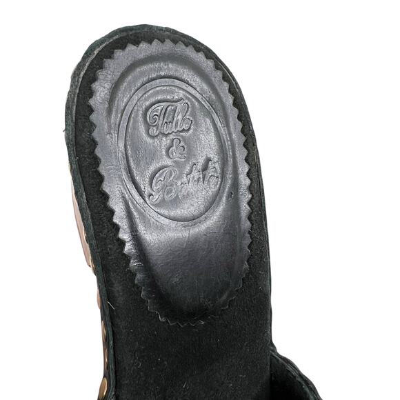 TULLE & BATISTE Señorita Clogs in Vintage Black Women's Size EU 40 = US 9/9.5 - Picture 11 of 13